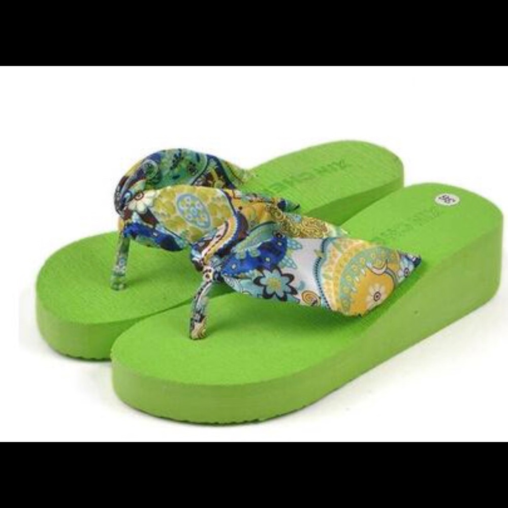 Paisley Flip Flops